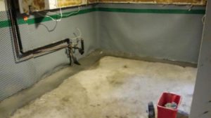 Wet and leaking basement repairs - Brampton, Ontario
